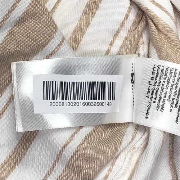 Mayoral striped short romper linen cotton blend striped twist tie front - Picture 8 of 8